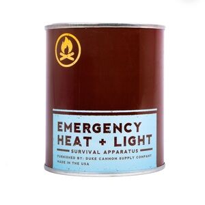 Duke Cannon Emergency Heat and Light candle 13.5oz Leaf and Leather scent